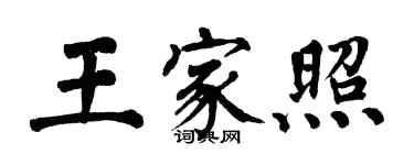 翁闓運王家照楷書個性簽名怎么寫