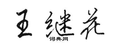 駱恆光王繼花行書個性簽名怎么寫
