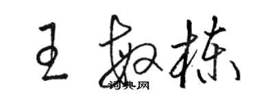 駱恆光王敏棟草書個性簽名怎么寫