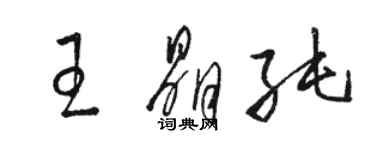 駱恆光王晶純草書個性簽名怎么寫