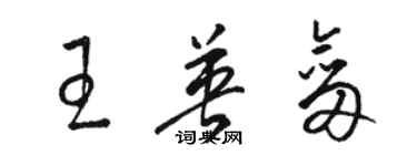 駱恆光王英劍草書個性簽名怎么寫