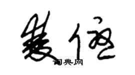 朱錫榮雙優草書個性簽名怎么寫