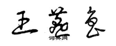 曾慶福王燕魯草書個性簽名怎么寫