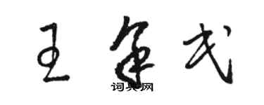 駱恆光王余民草書個性簽名怎么寫