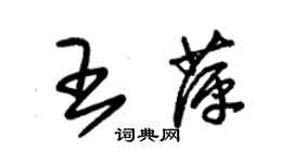 朱錫榮王萍草書個性簽名怎么寫