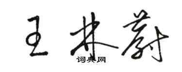 駱恆光王林蔚草書個性簽名怎么寫