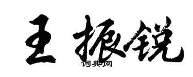 胡問遂王振銳行書個性簽名怎么寫