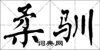 翁闓運柔馴楷書怎么寫