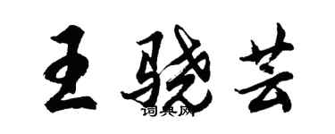 胡問遂王驍芸行書個性簽名怎么寫