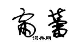 朱錫榮雷蕾草書個性簽名怎么寫