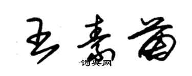 朱錫榮王素苗草書個性簽名怎么寫