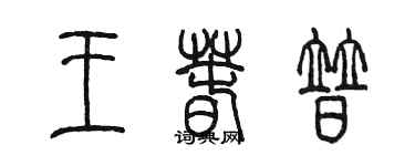 陳墨王春普篆書個性簽名怎么寫