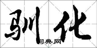 胡問遂馴化行書怎么寫