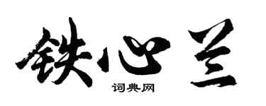 胡問遂鐵心蘭行書個性簽名怎么寫