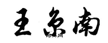 胡問遂王京南行書個性簽名怎么寫