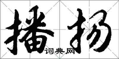 胡問遂播揚行書怎么寫