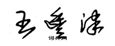 朱錫榮王豐津草書個性簽名怎么寫