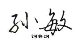 駱恆光孫敏行書個性簽名怎么寫