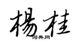 王正良楊桂行書個性簽名怎么寫