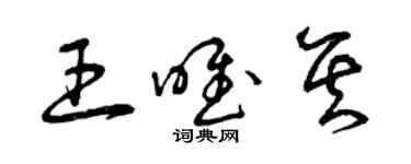 曾慶福王唯其草書個性簽名怎么寫