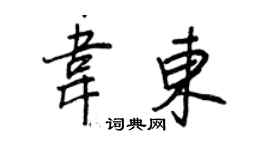 王正良韋東行書個性簽名怎么寫