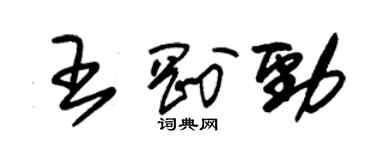 朱錫榮王剛勁草書個性簽名怎么寫