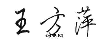 駱恆光王方萍行書個性簽名怎么寫