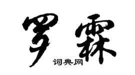 胡問遂羅霖行書個性簽名怎么寫