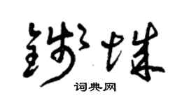 曾慶福錢城草書個性簽名怎么寫