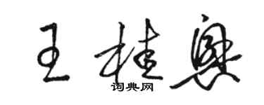 駱恆光王桂興草書個性簽名怎么寫