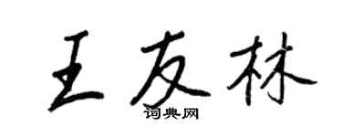 王正良王友林行書個性簽名怎么寫