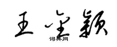 梁錦英王金穎草書個性簽名怎么寫