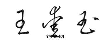 駱恆光王愛玉草書個性簽名怎么寫