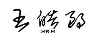 朱錫榮王皓朗草書個性簽名怎么寫