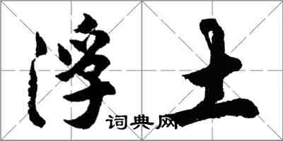 胡問遂浮土行書怎么寫