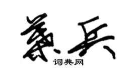 朱錫榮葉兵草書個性簽名怎么寫