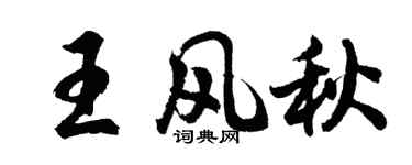 胡問遂王風秋行書個性簽名怎么寫
