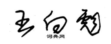 朱錫榮王向彪草書個性簽名怎么寫