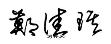 朱錫榮鄭佳琪草書個性簽名怎么寫