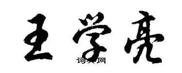 胡問遂王學亮行書個性簽名怎么寫