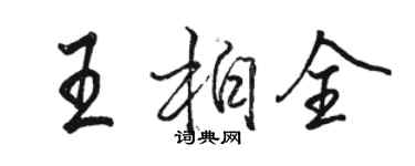 駱恆光王柏全行書個性簽名怎么寫