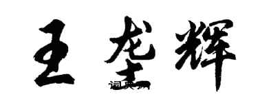 胡問遂王壟輝行書個性簽名怎么寫