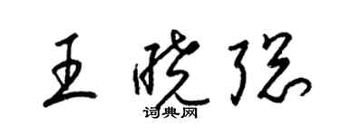 梁錦英王曉聰草書個性簽名怎么寫