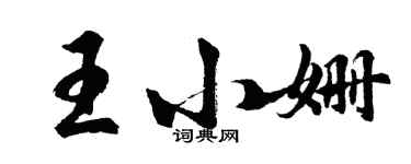 胡問遂王小姍行書個性簽名怎么寫