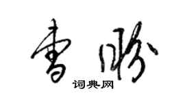 梁錦英曹盼草書個性簽名怎么寫