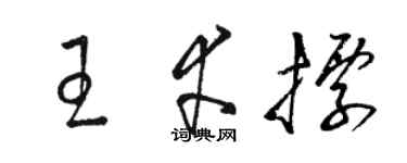 駱恆光王幸標草書個性簽名怎么寫