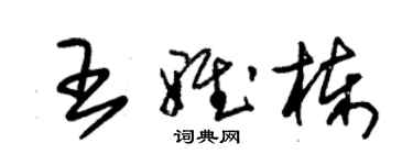 朱錫榮王雅棟草書個性簽名怎么寫