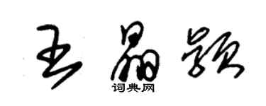 朱錫榮王晶穎草書個性簽名怎么寫