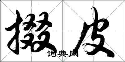 胡問遂掇皮行書怎么寫