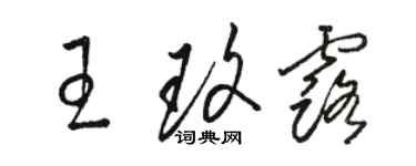 駱恆光王玫露草書個性簽名怎么寫